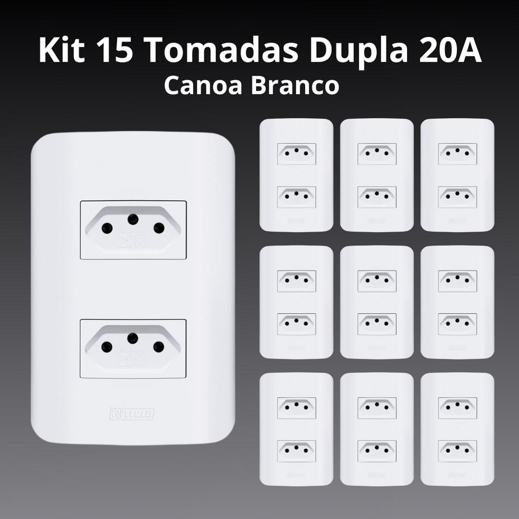 Imagem do produto TOMADA DUPLA P+T 20A BR CANOA REF 1625 ROMAZI