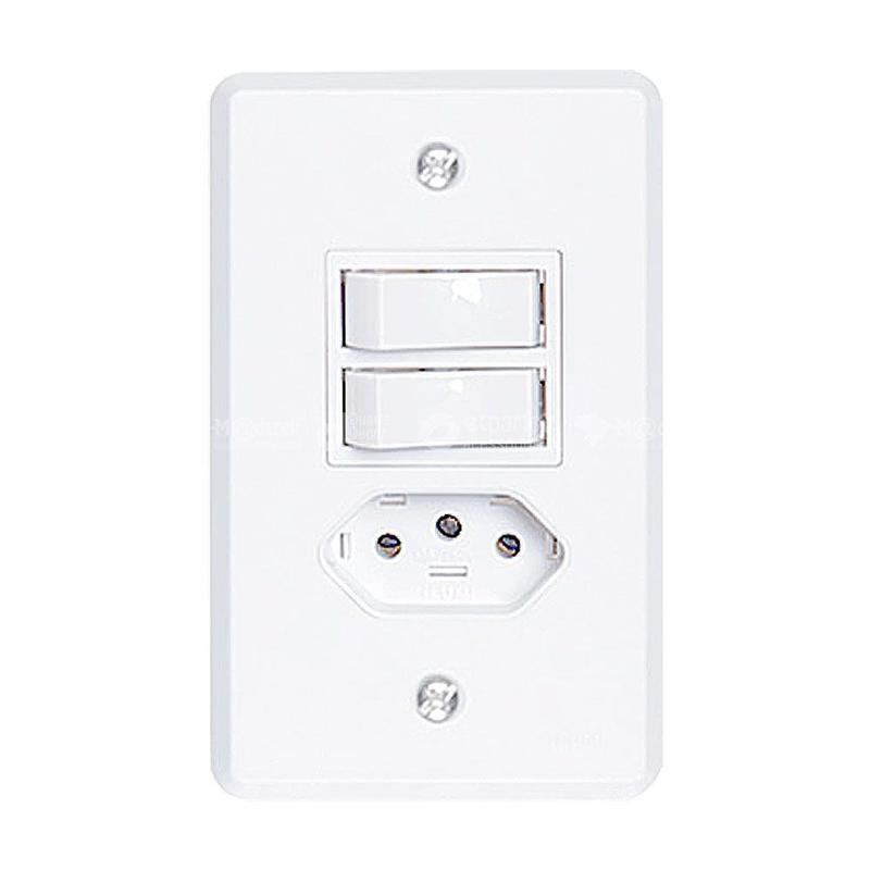 Imagem do produto INTERRUPTOR 2 SEC SIMPLES PRATIK ILUMI