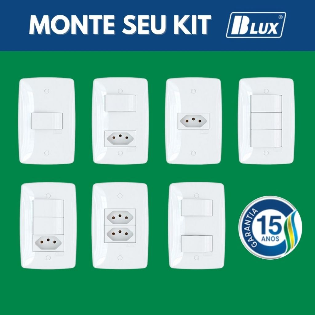 Imagem do produto INTERRUPTOR 2SEC SIMPLES BR HOME 10485-1 BLUX