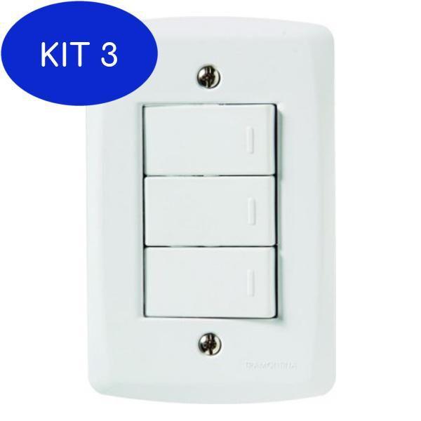 Imagem do produto INTERRUPTOR 3SEC PARAL BR HOME 10497-3 B-LUX