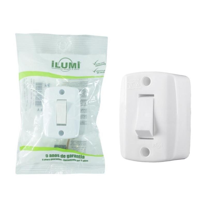 Imagem do produto INTERRUPTOR SIMPLES PERA BRANCO ILUMI
