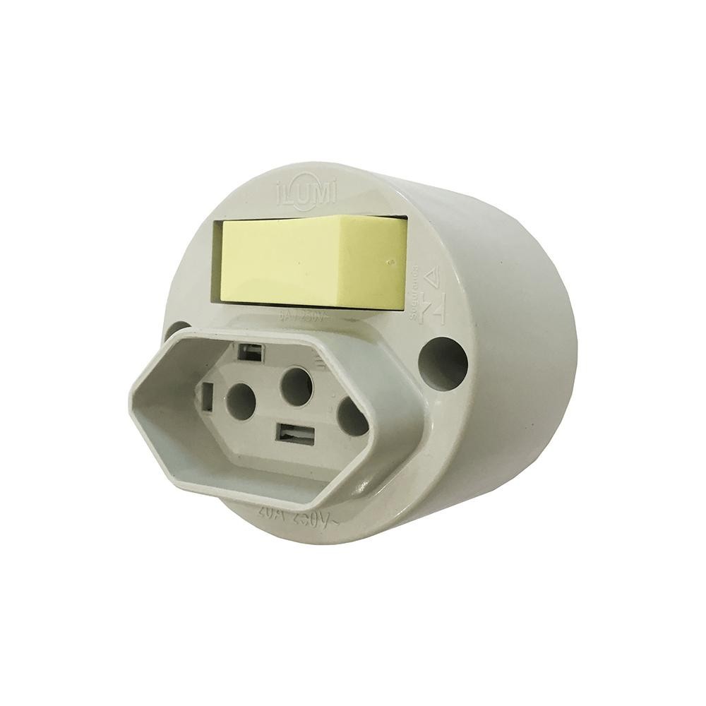 Imagem do produto TOMADA 1 SECAO 2P+T 20A BR ILUMI