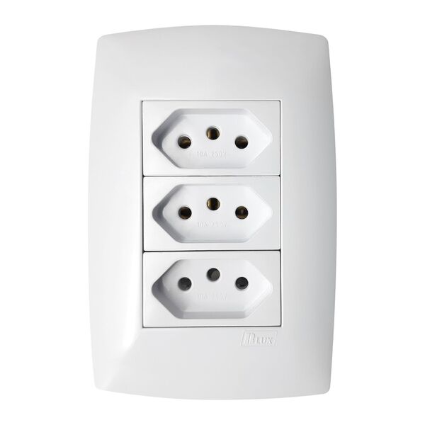 Imagem do produto TOMADA 2P+T 10A BR HOME 10452-3 B-LUX