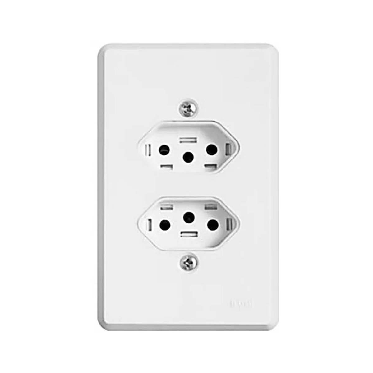 Imagem do produto TOMADA DUPLA 2P+T 10A BR FINESSE 10190-7 B-LUX