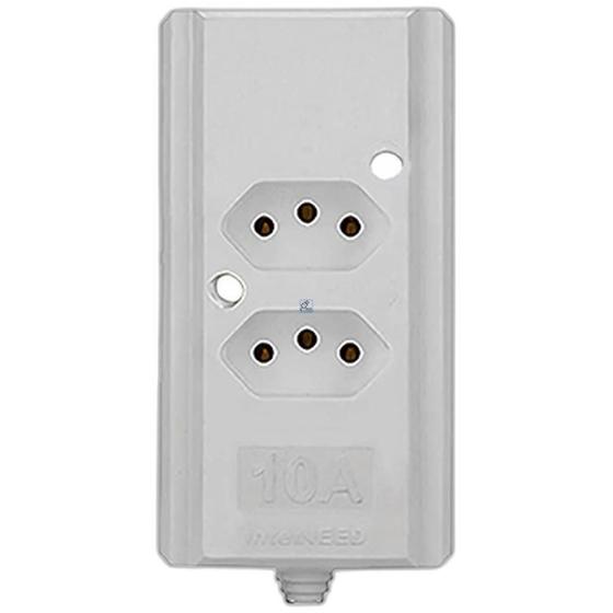 Imagem do produto TOMADA DUPLA 2P+T 10A BR HOME 10458-2 B-LUX