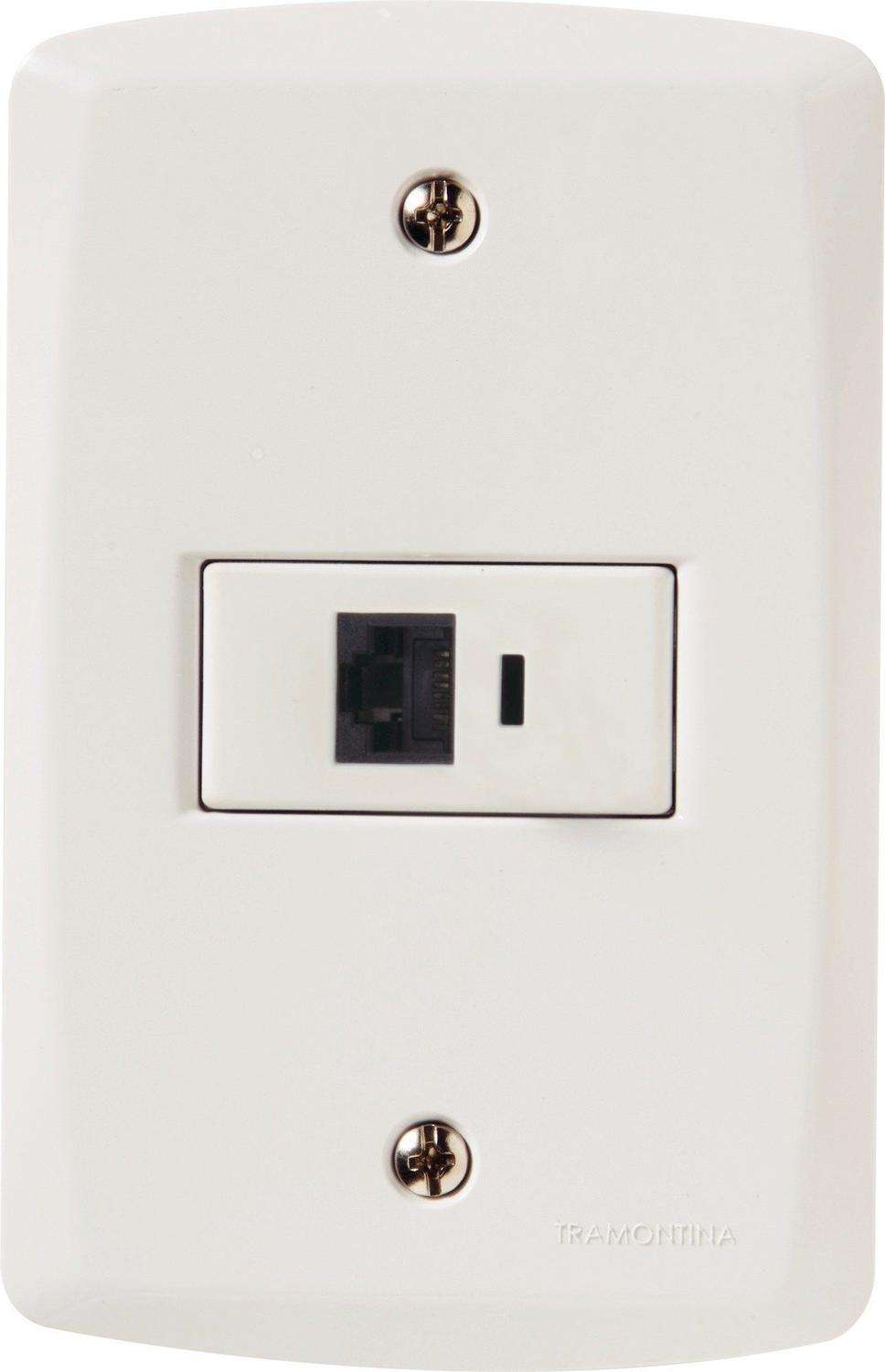 Imagem do produto TOMADA TELEFONE RJ11 4X2 BR FINESSE 10329-2 B-LUX