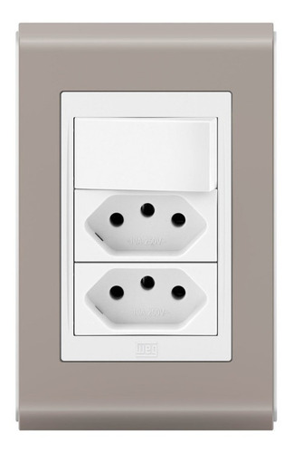 Imagem do produto INTERRUPTOR 2 SEC SIMP + 1 SEC PARALELO 10A ZEFFIA