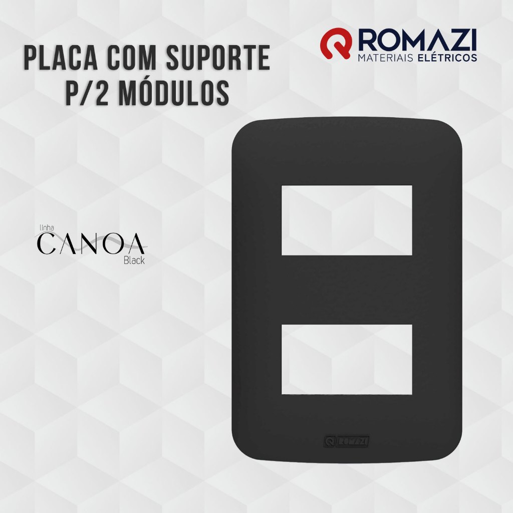 Imagem do produto PLACA 4X2 C/ FURO C/ SUPORTE CANOA REF4605 ROMAZI