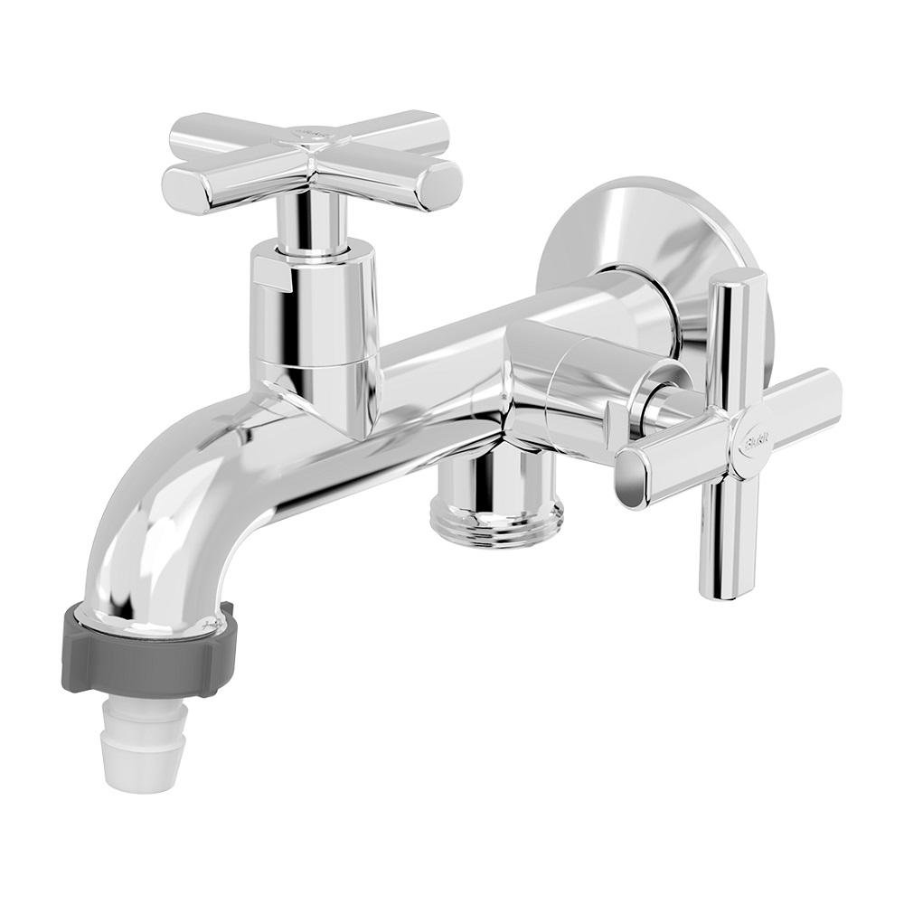 Imagem do produto TORNEIRA PAREDE C/DERIVACAO TANQUE/MAQUINA C/1 PC - BLUKIT