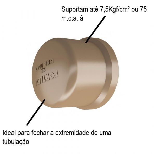 Imagem do produto CAP SOLDAVEL 25MM FORTLEV