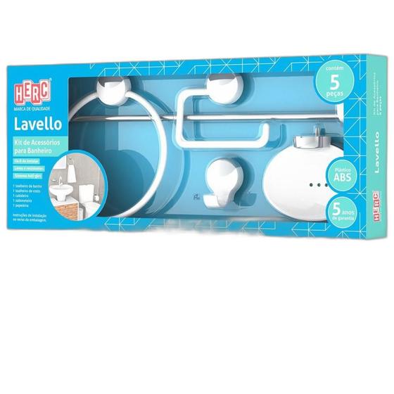 Imagem do produto KIT BANHEIRO LAVELLO BR C/ CROM 4091 HERC