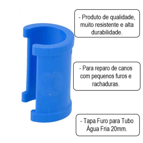 Imagem do produto TAPA FURO TE LISO 20MM JAPI