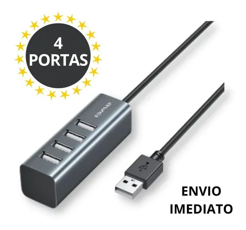 Imagem do produto CABO C/CONEXAO USB HUB 2.0 4 PORTAS WU-HUB4-1