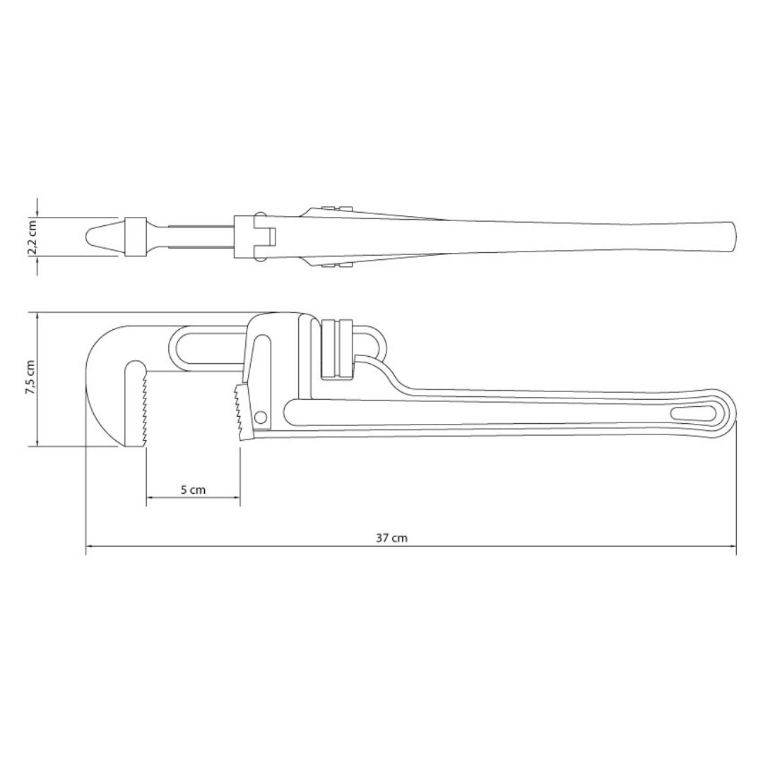 Imagem do produto CHAVE P/ TUBO AMERICANO 14" 41067/014 TRAMONTINA