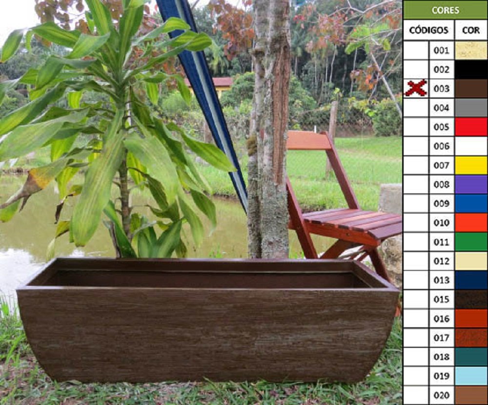 Imagem do produto MADEIRA VASO P/ CACTO FOLEADO F MARROM 5X25CM 80880 FLORARTE