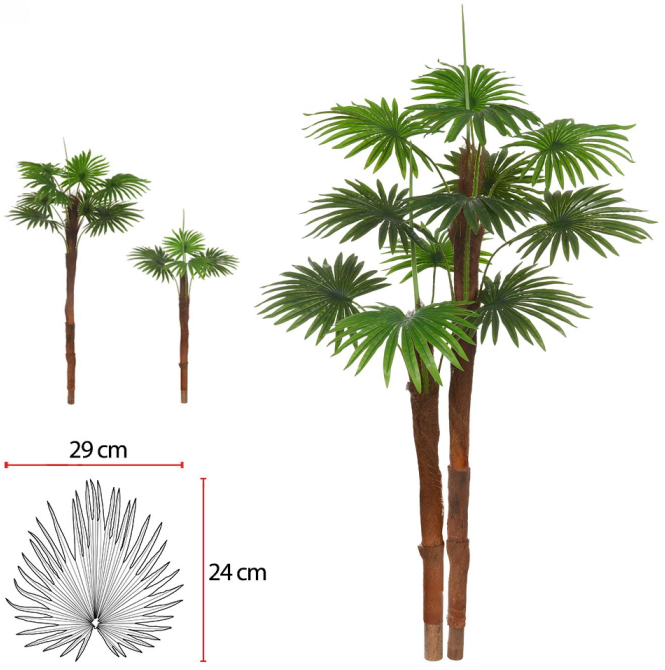 Imagem do produto PALMEIRA REAL TOQUE X12 VERDE 63CM 31941-001 FLORARTE