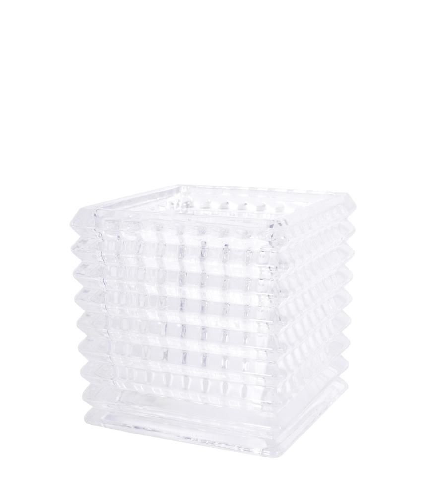 Imagem do produto VASO DE VIDRO LISTRAS BRANCO 28CM 44285-008 GRILLO