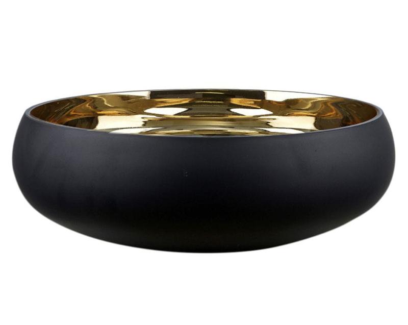 Imagem do produto VASO DE VIDRO LISTRAS PRETO 28CM 44285-100 GRILLO