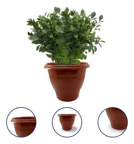 Imagem do produto VASO REDONDO TERRA MEDIO 5,5L REF 6712 VMA