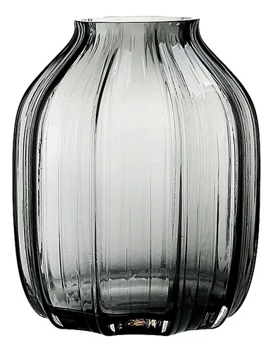 Imagem do produto VASO VIDRO CINZA 19CM 36981-001 FLORARTE