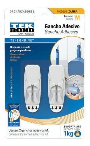 Imagem do produto GANCHO ZAFIRA DE PLAST BRANCO METAL P TEKBOND