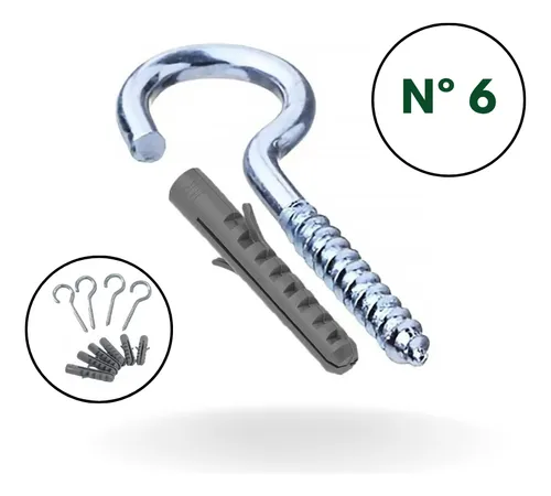 Imagem do produto GANCHO ZINC 6.3X70MM 10MM JOMARCA