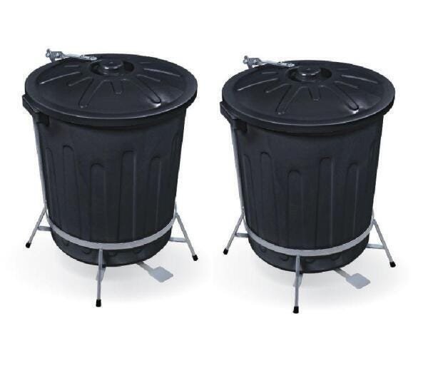 Imagem do produto LIXEIRA C/ SUPORTE TAMPA PRETA ARTPLAS