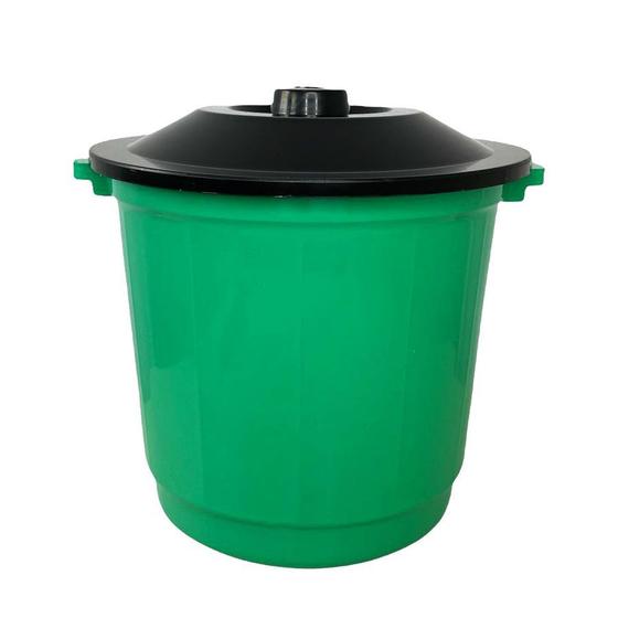 Imagem do produto LIXEIRA C/ SUPORTE TAMPA VERDE 2608 ARTPLAS