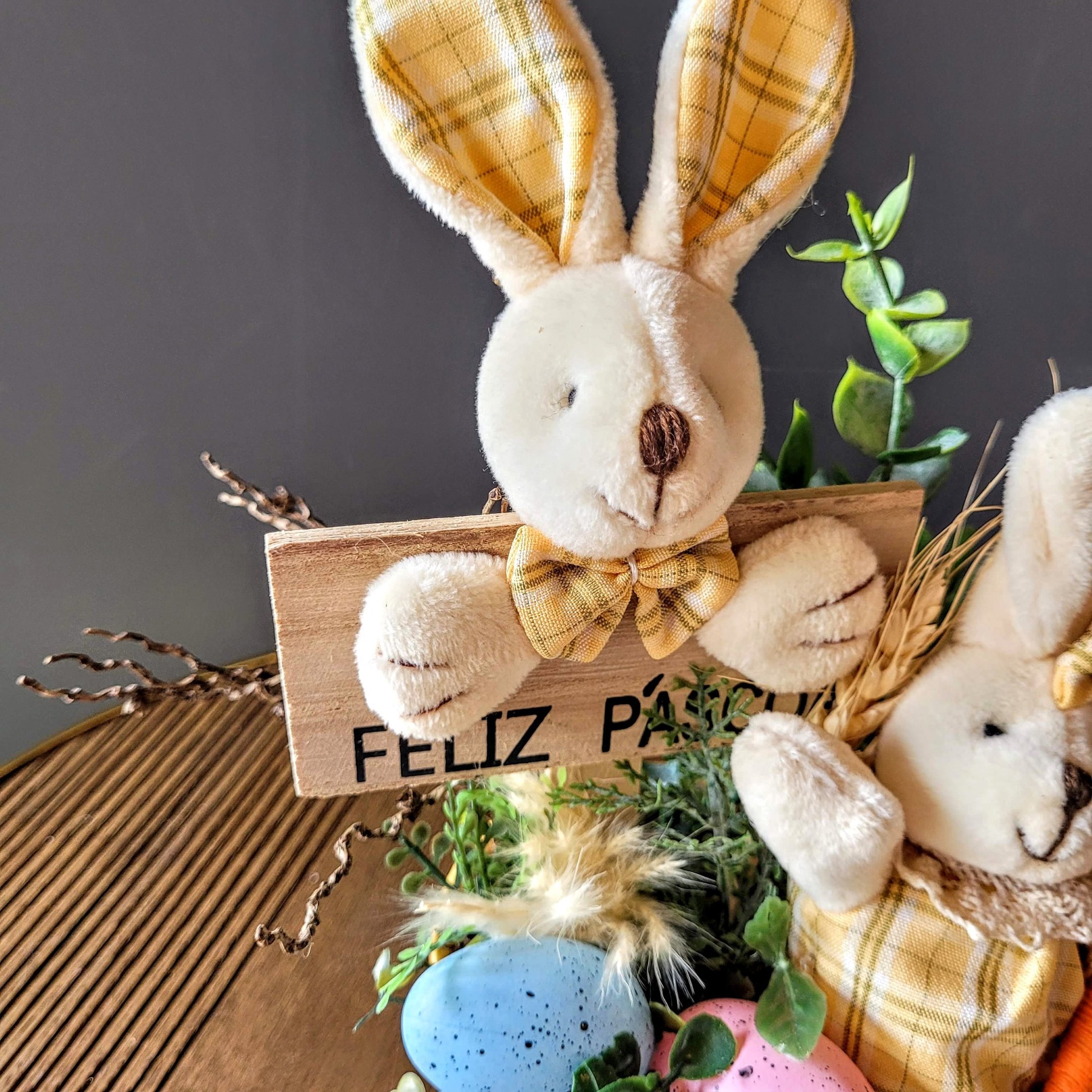 Imagem do produto ADORNO DECOR COELHO DA PASCOA AZ GRILLO