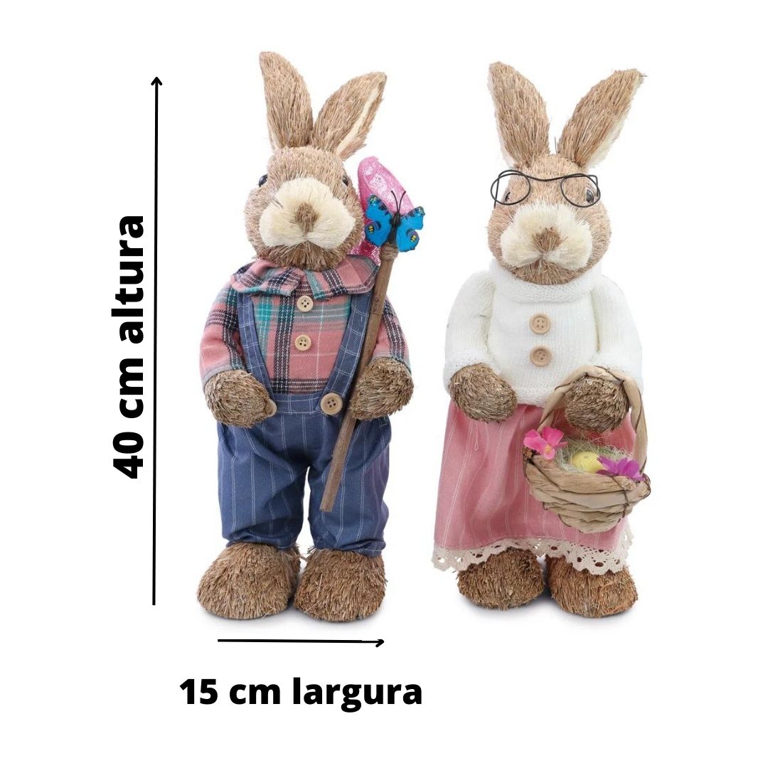 Imagem do produto ADORNO DECOR COELHO DA PASCOA (FEMEA) AZ GRILLO