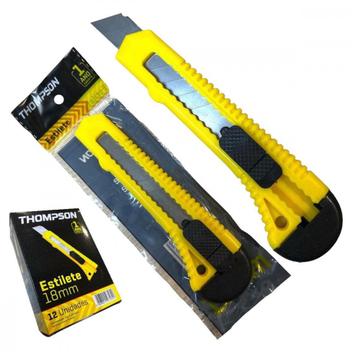 Imagem do produto ESTILETE PROFISIONAL EMBORRACHADO 18MM THOMPSON