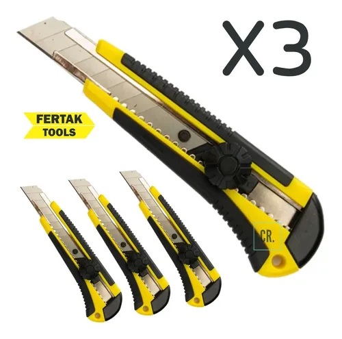 Imagem do produto ESTILETE PROFISSIONAL 18MM 3 LAMINAS FERTAK