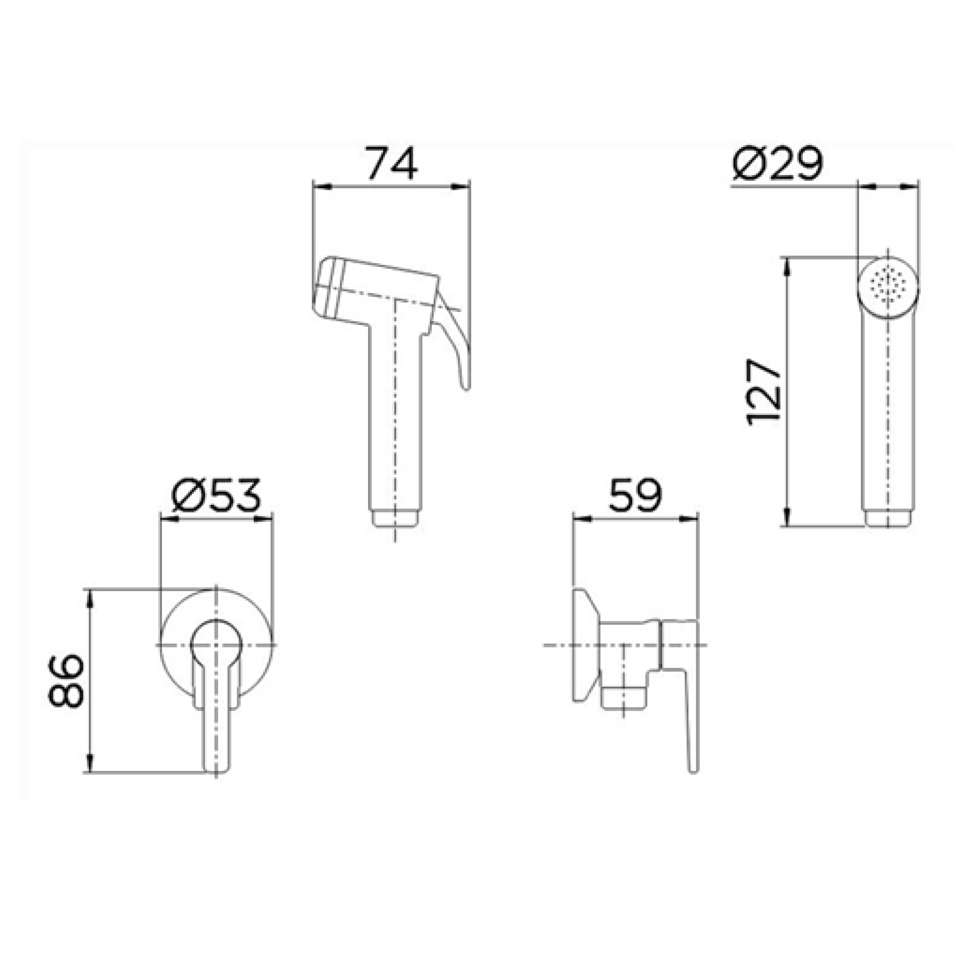 Imagem do produto DUCHA HIGIENICA 800806 GALI DOCOL
