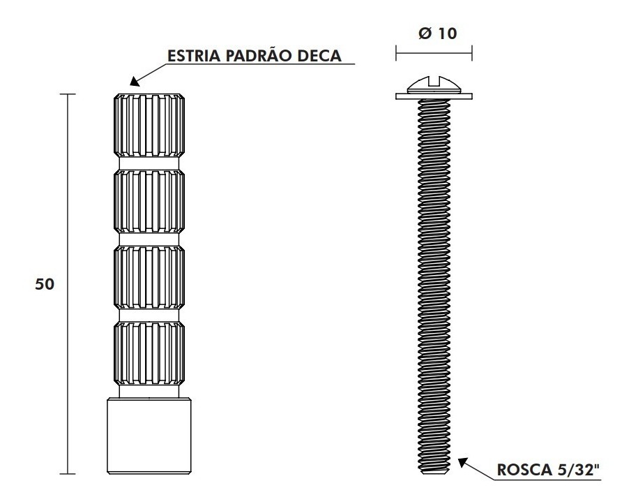 Imagem do produto ESTRIA CR INTERNA DECA X EXTERNA DOCOL BLUKIT
