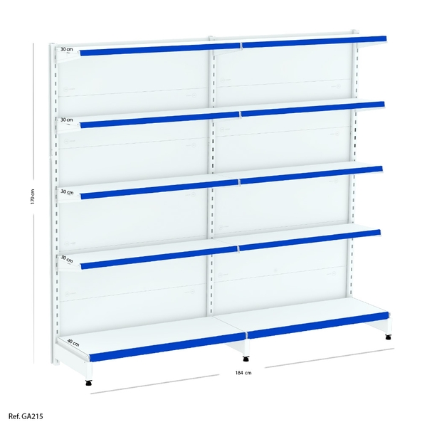 Imagem do produto GONDOLA EXPOSITORA MOVEL CAIXA BLUKIT