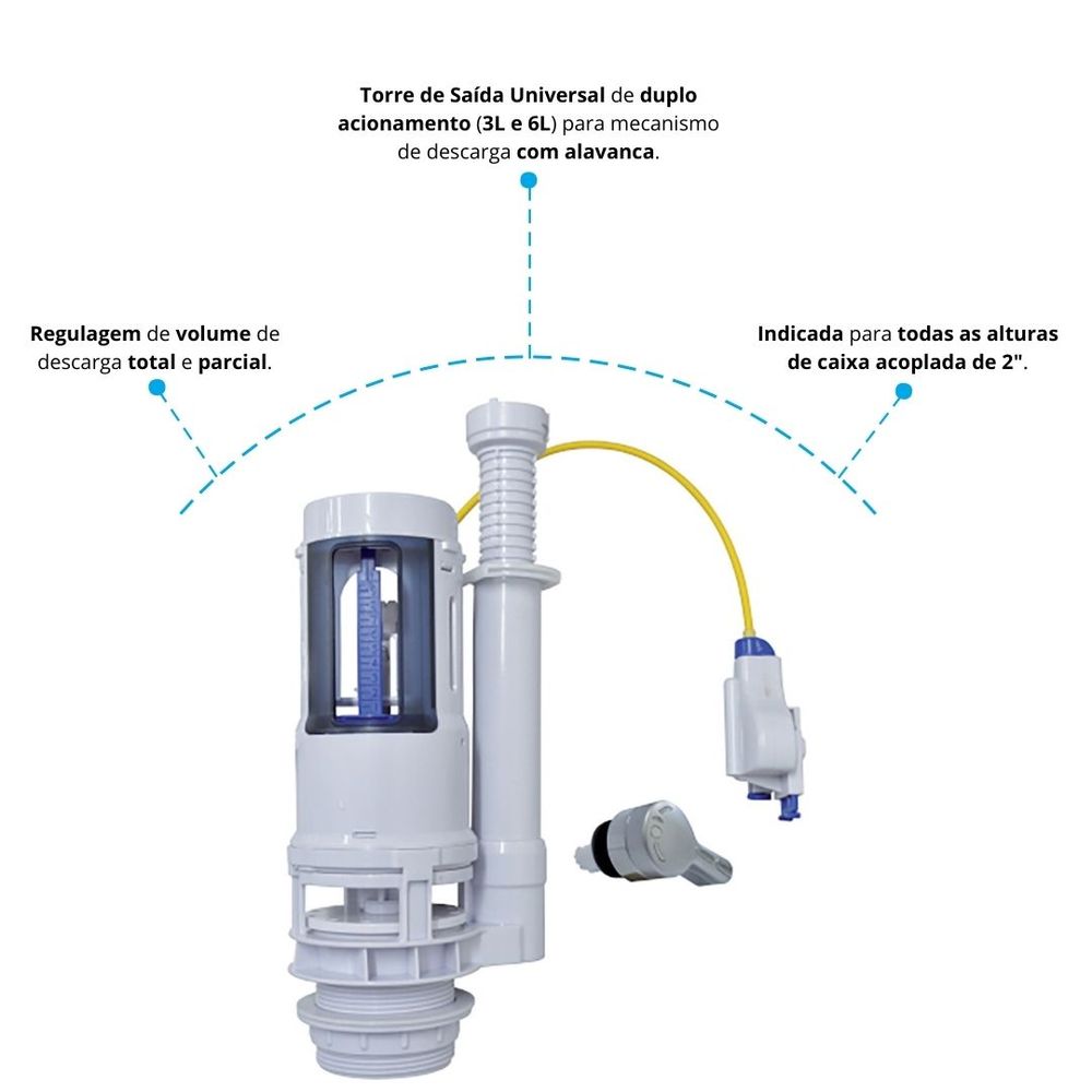 Imagem do produto SAIDA D' AGUA UNIVERSAL LATERAL E FRONTAL KSU ASTRA