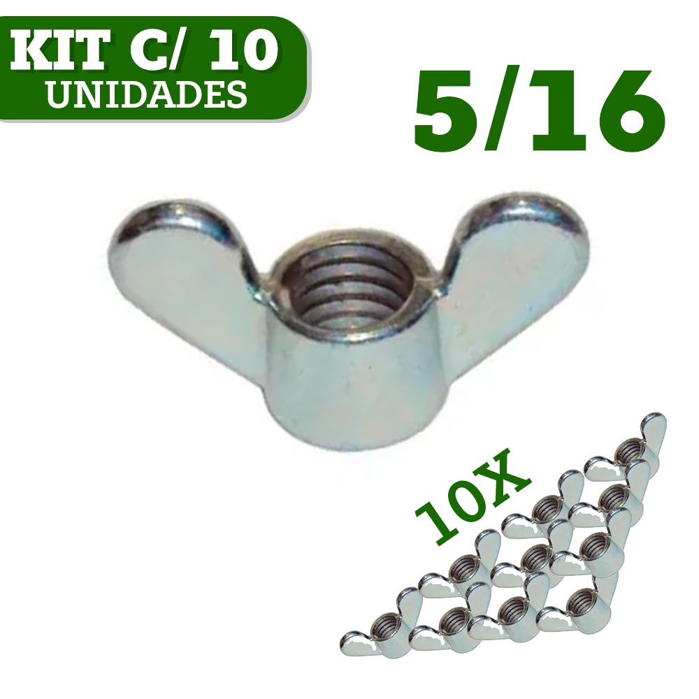 Imagem do produto PORCA BORBOLETA LEVE 3/16 JOMARCA