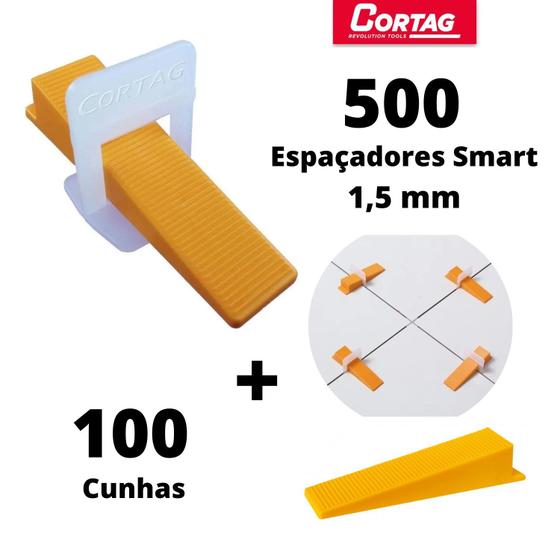 Imagem do produto ESPACADOR P/ PORCELANATO 1,5MM C/ 100 CORTAG