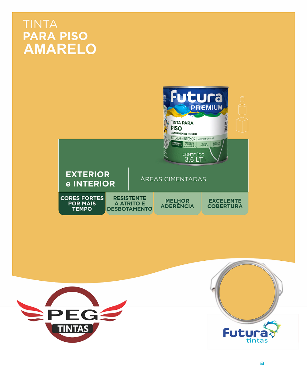 Imagem do produto PISO 3,6L AMARELO FORTNIL
