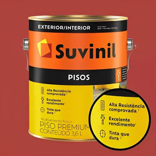 Imagem do produto PISO 3,6L VERMELHO FORTNIL