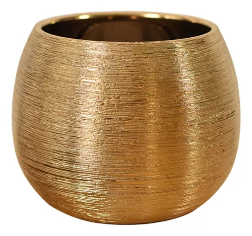 Imagem do produto VASO CERAMICA BR DOURADO 4,5CM 40753-001 FLORARTE
