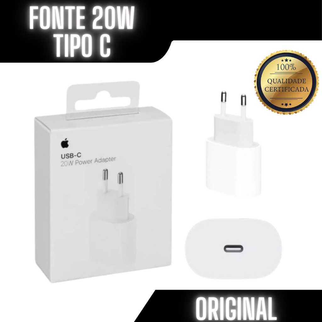 Imagem do produto BASE CARREGADOR IPHONE ORIG 20W USB-C POWER ADAPTER