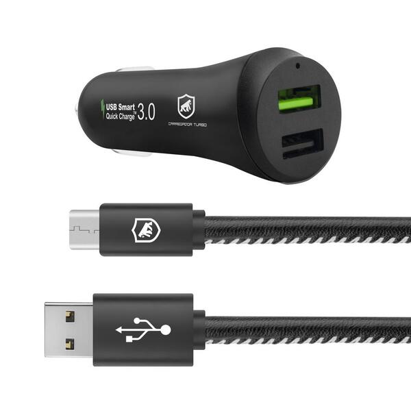 Imagem do produto CARREGADOR VEICULAR 2 USB C/CABO TP C