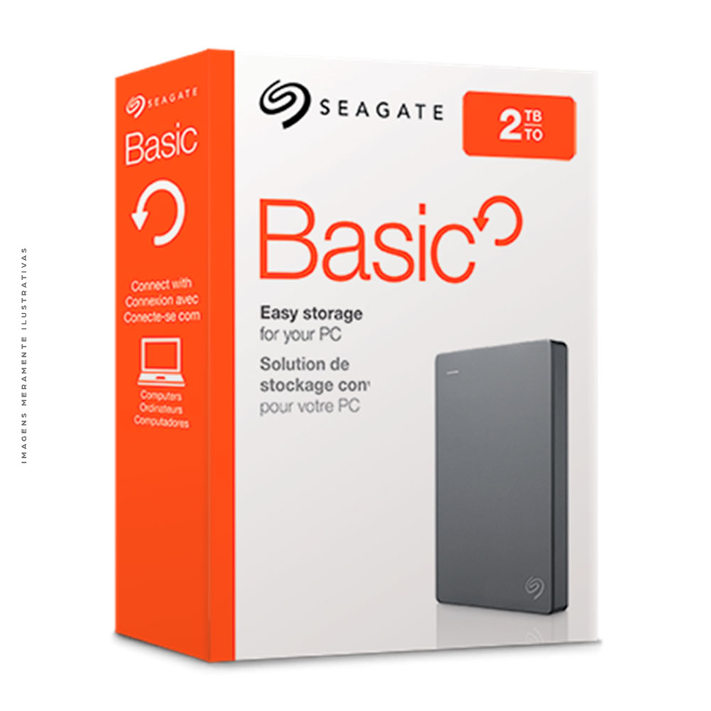 Imagem do produto HD 2TB PORTATIL USB 3.0 BASIC STJL2000400, SEAGATE