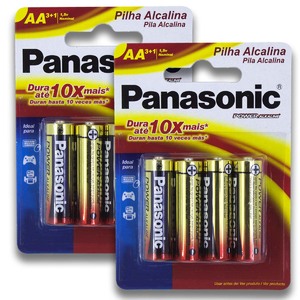 Imagem do produto PILHA ALCALINA (AA) C/08 UND PANASONIC