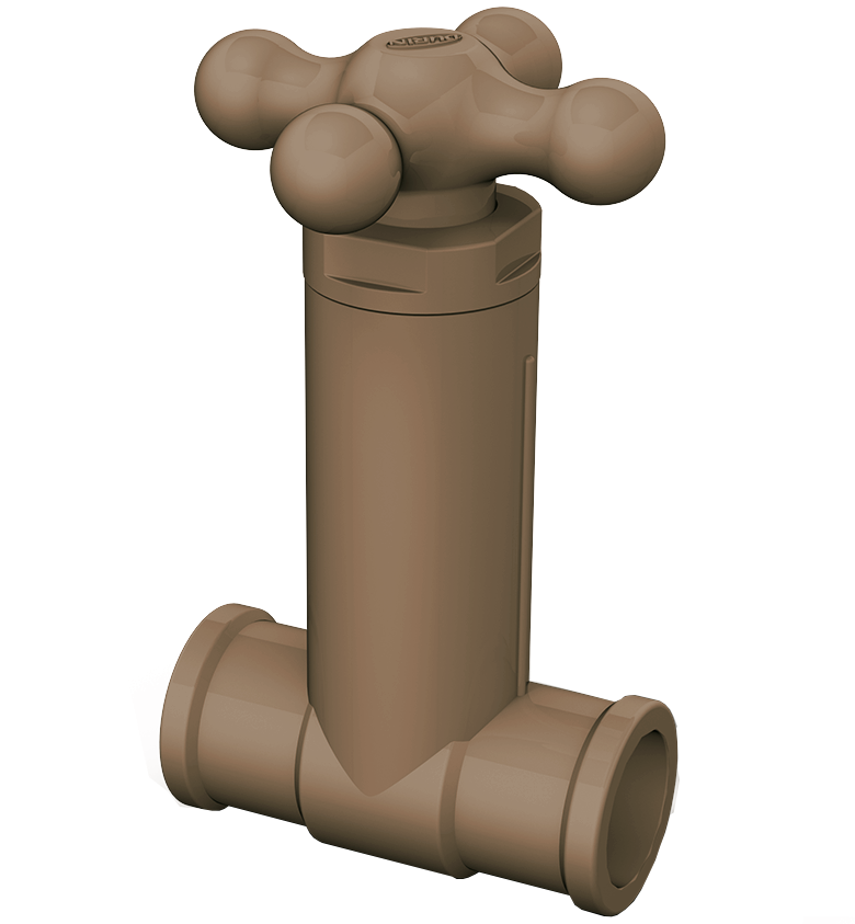 Imagem do produto REGISTRO PRESSAO SOLD 20MM MARROM - SOCEL