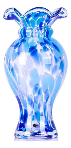 Imagem do produto VASO DE VIDRO AZUL 17AX14D 44303-001 GRILLO