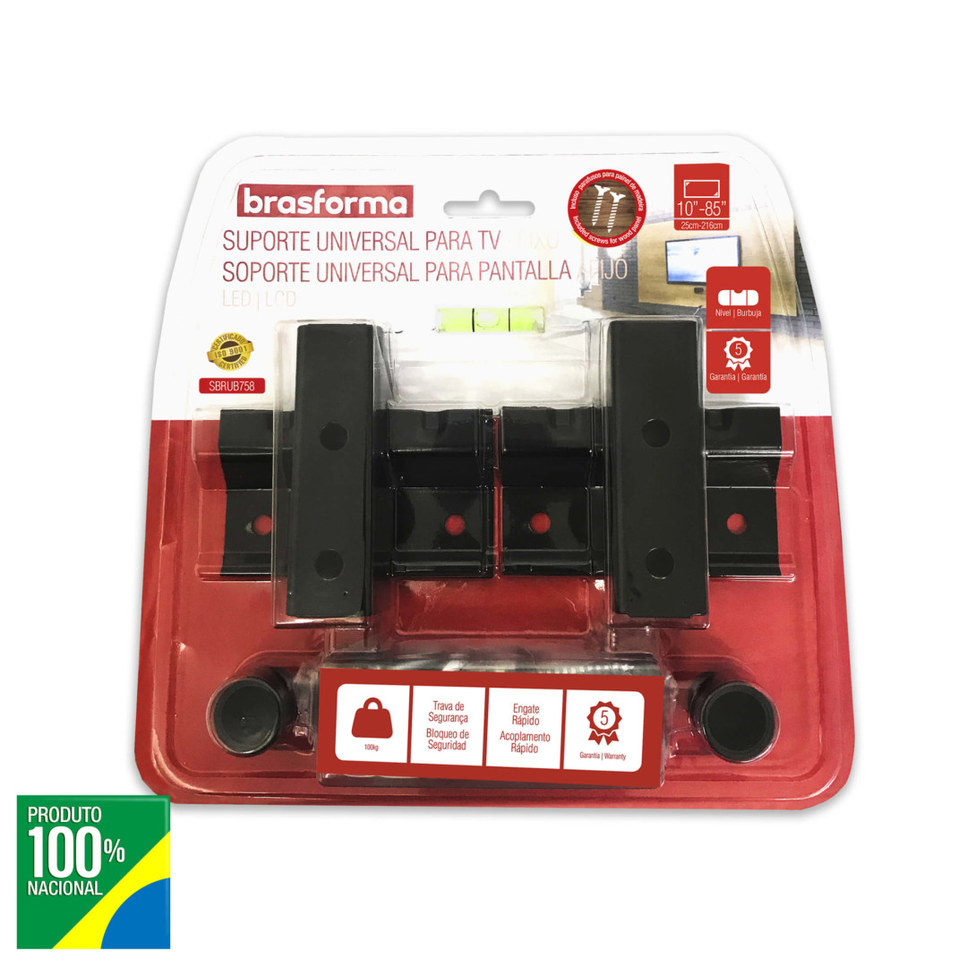 Imagem do produto SUPORTE TV SLIM UNIVERSAL 10 A 85" SBRUB85 BRASFORMA