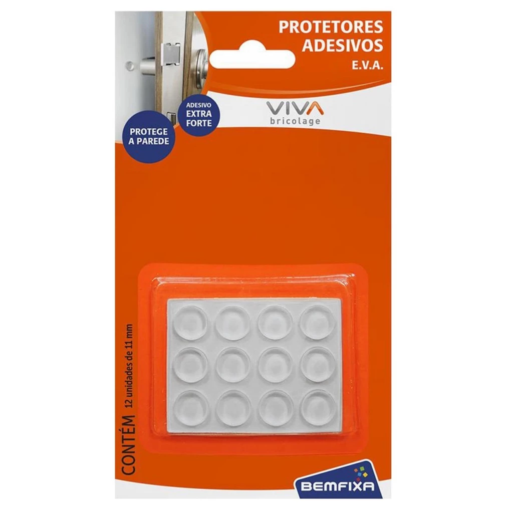 Imagem do produto PROTETOR ADESIVO EVA 25MM 12 PCS BEMFIXA