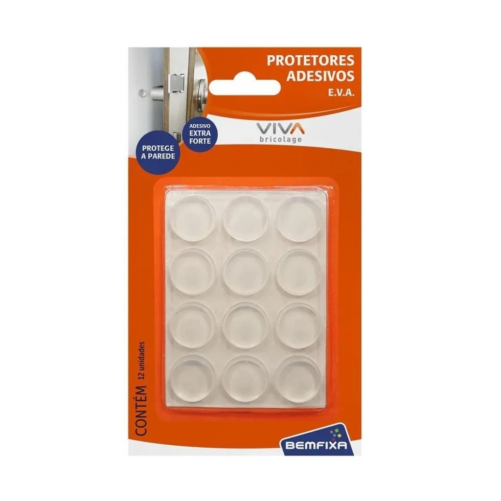 Imagem do produto PROTETOR ADESIVO EVA TRANSP RED 15 MM 12PCS BEMFIXA